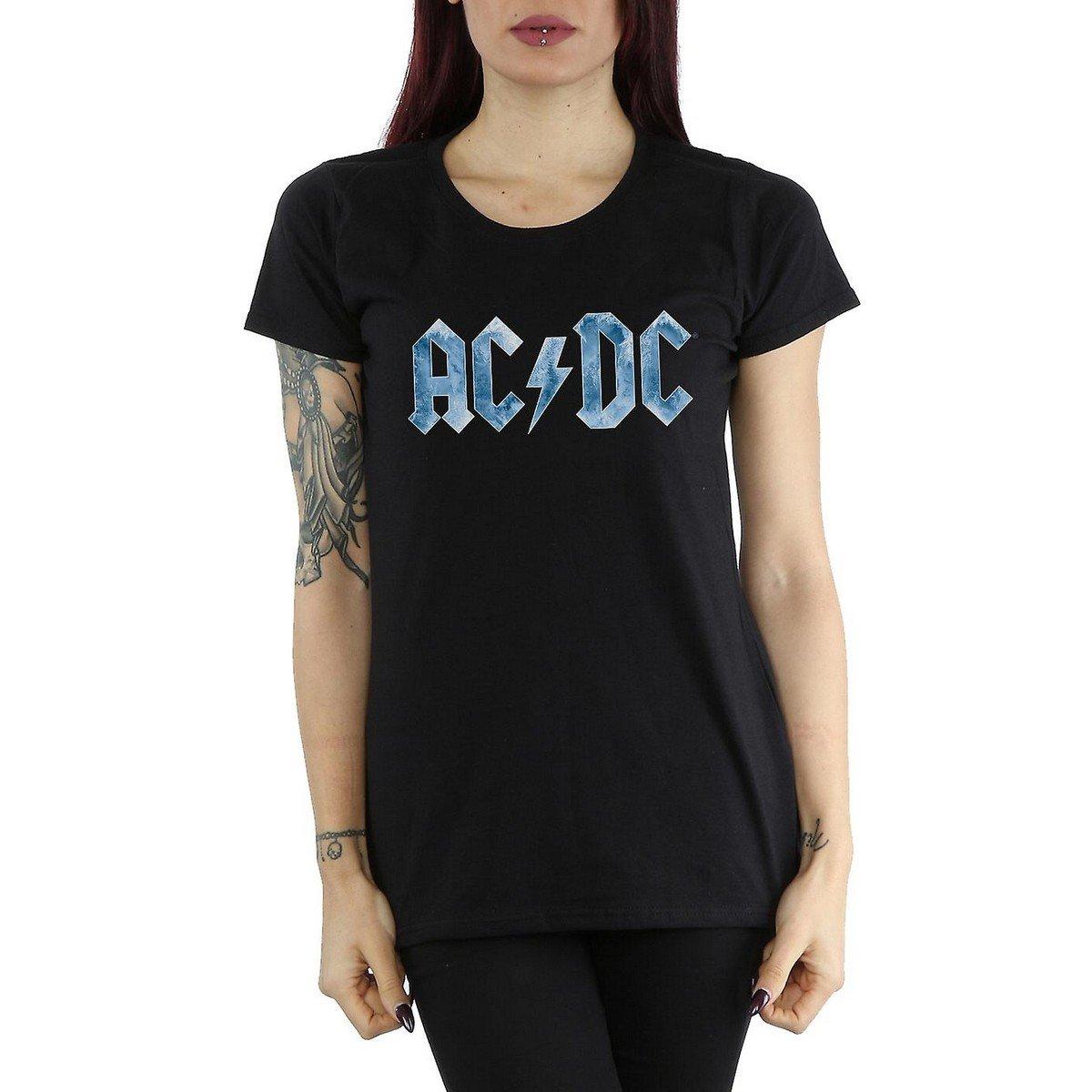 AC/DC ACDC T-Shirt mit Eiseffekt-Logo
