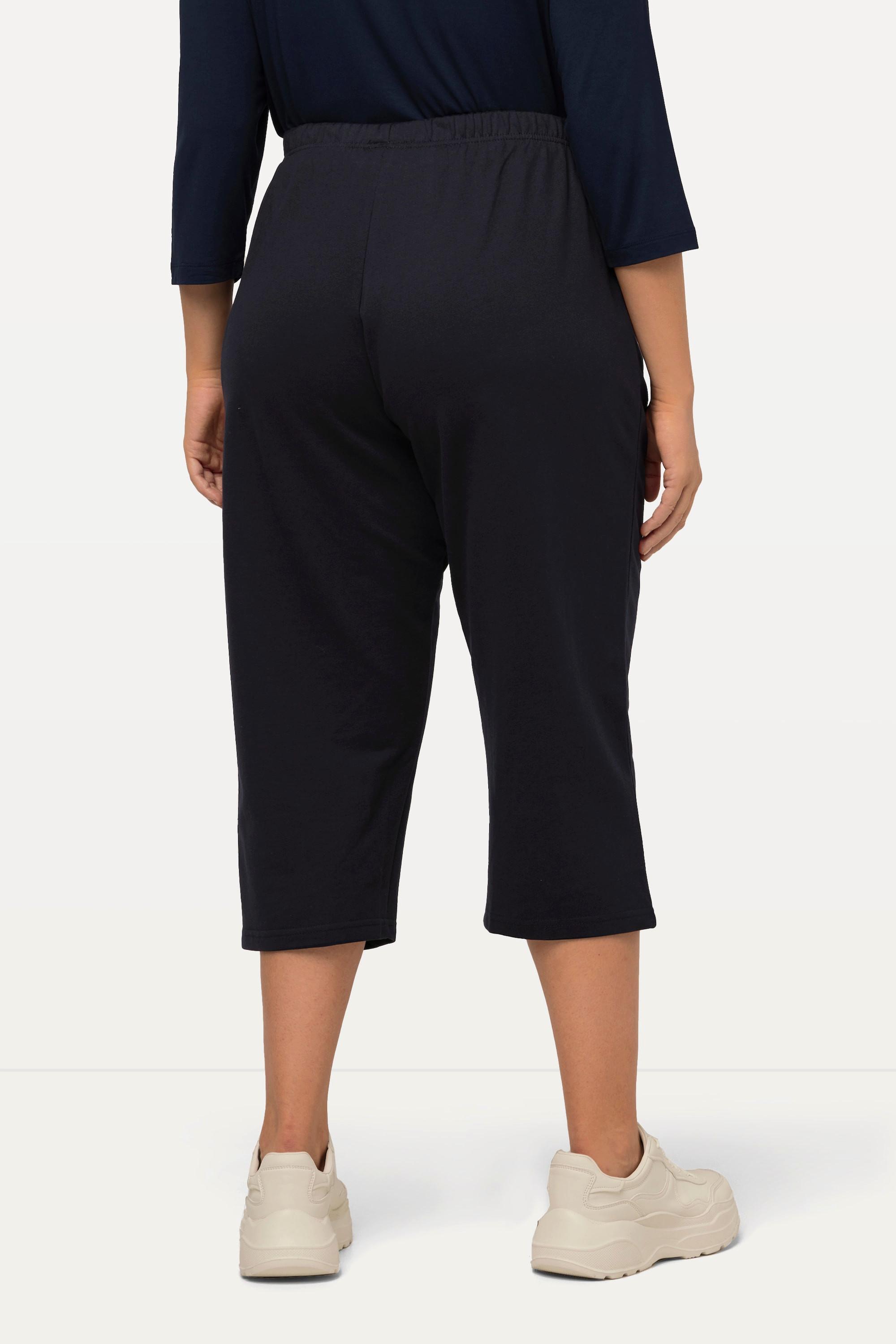 Ulla Popken 7/8 Jogginghose gerades Bein mit Elastikbund