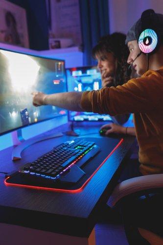 Surefire Gaming SureFire Silent Flight RGB-680 Gaming-Mauspad Schwarz