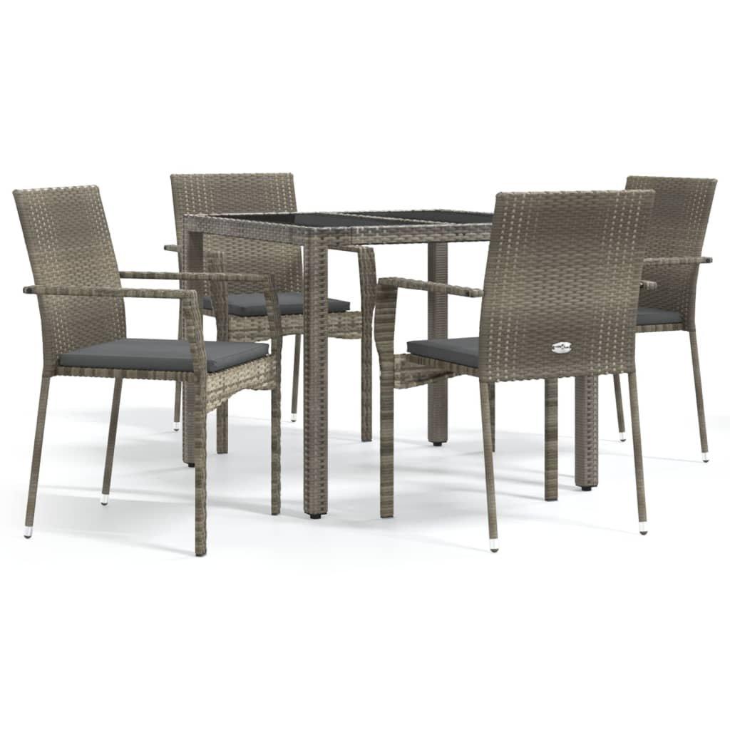 VidaXL Garten essgruppe poly-rattan