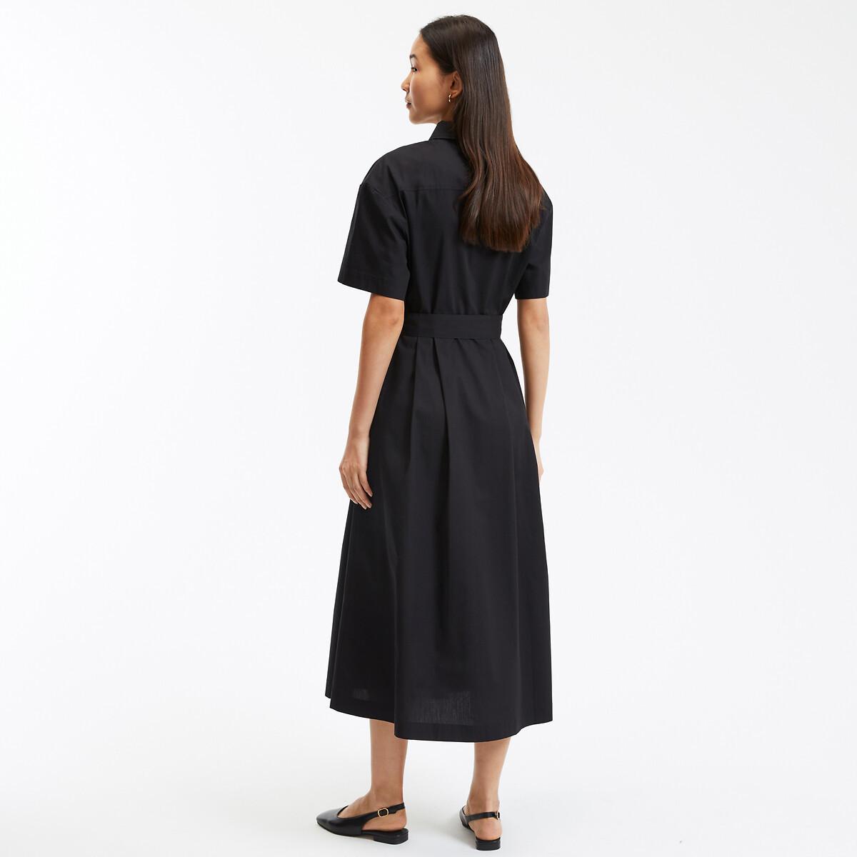 La Redoute Collections Blusenkleid mit Bindegürtel