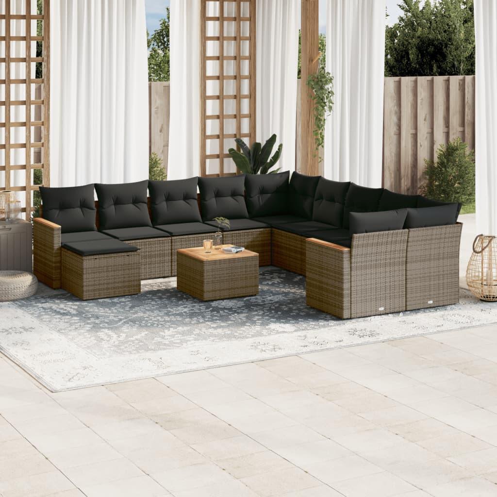 VidaXL Garten sofagarnitur poly-rattan
