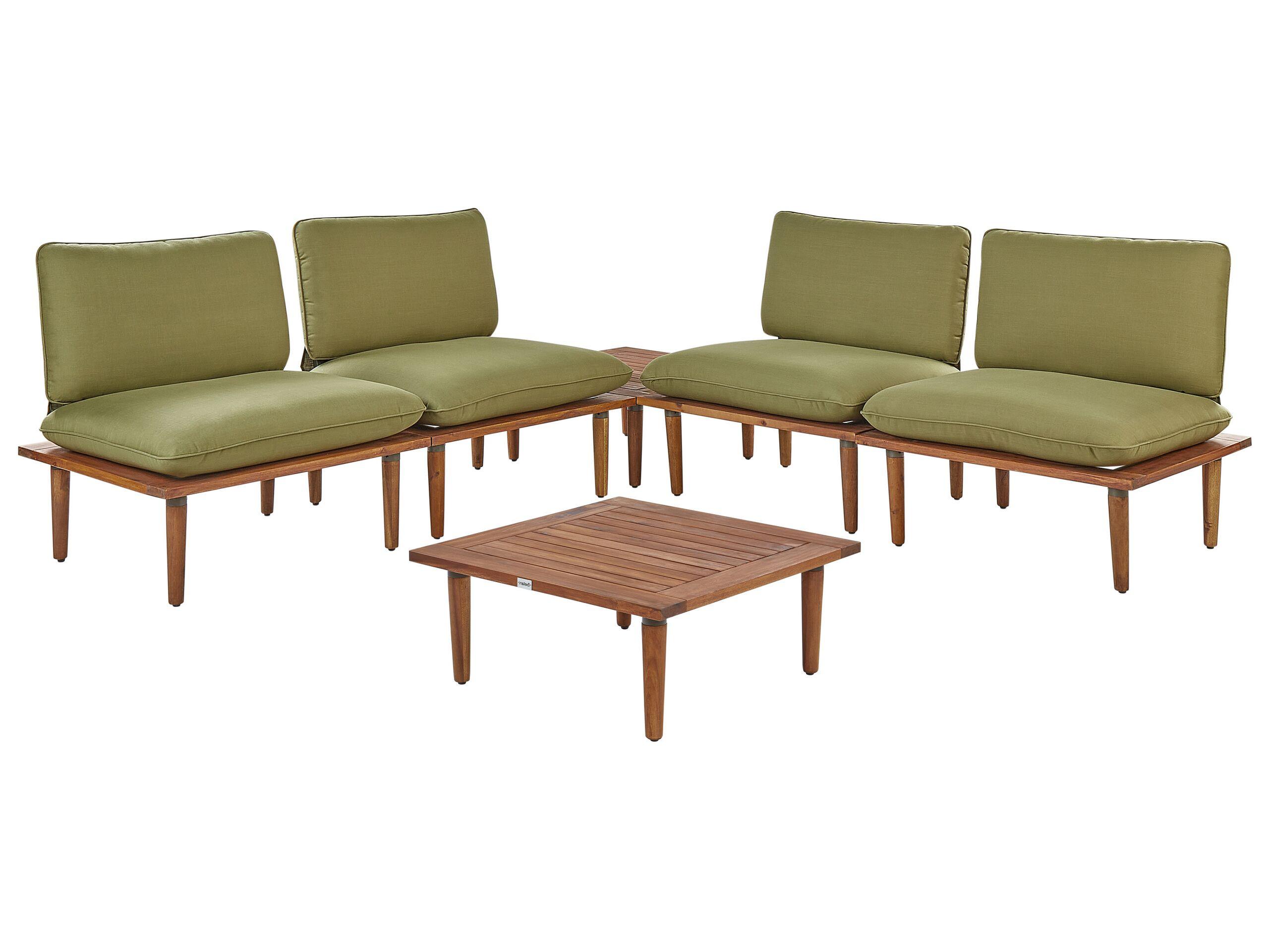 Beliani Lounge Set mit Tisch aus FSC® zertifiziertes Akazienholz Modern FRASCATI