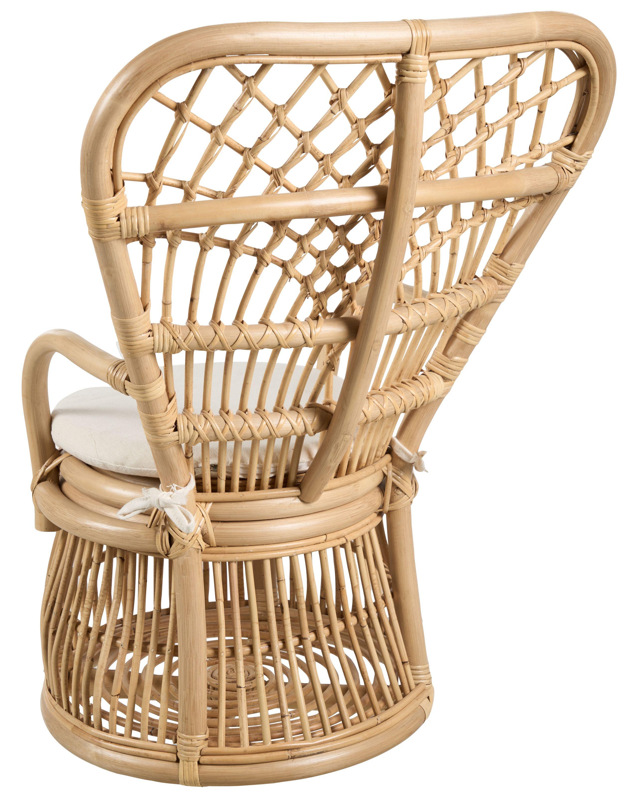 Beliani Kindersessel aus Rattan Boho TEMENI
