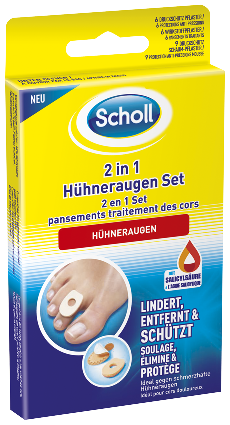 Scholl 2in1 Hühneraugen Set 2in1 Hühneraugen Set