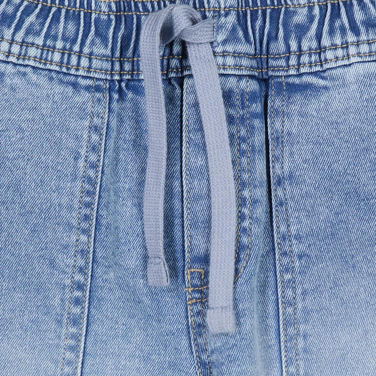 La Redoute Collections Jeans-Bermudas mit Bindebändern