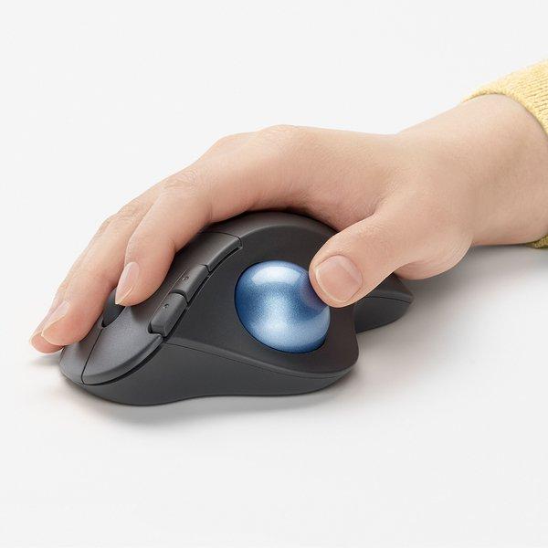 Logitech ERGO M575 for Business Maus rechts RF Wireless + Bluetooth Trackball 2000 DPI