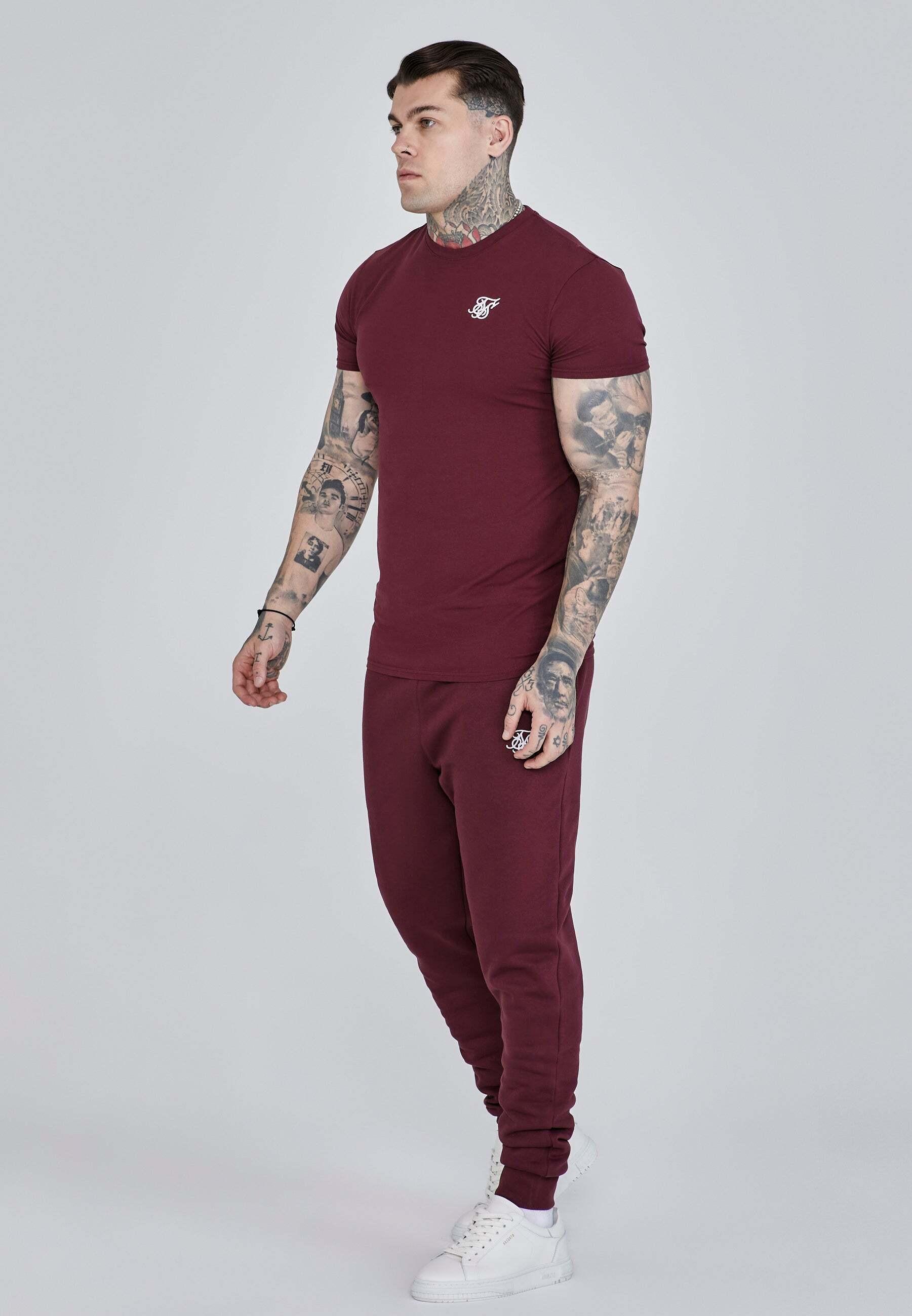 Sik Silk Kurzarm Muscle Fit T-Shirt