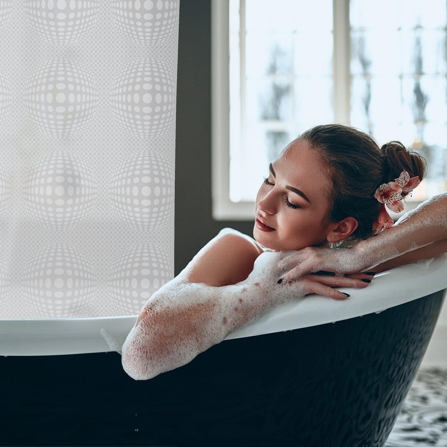 B2X Gemusterter Duschvorhang