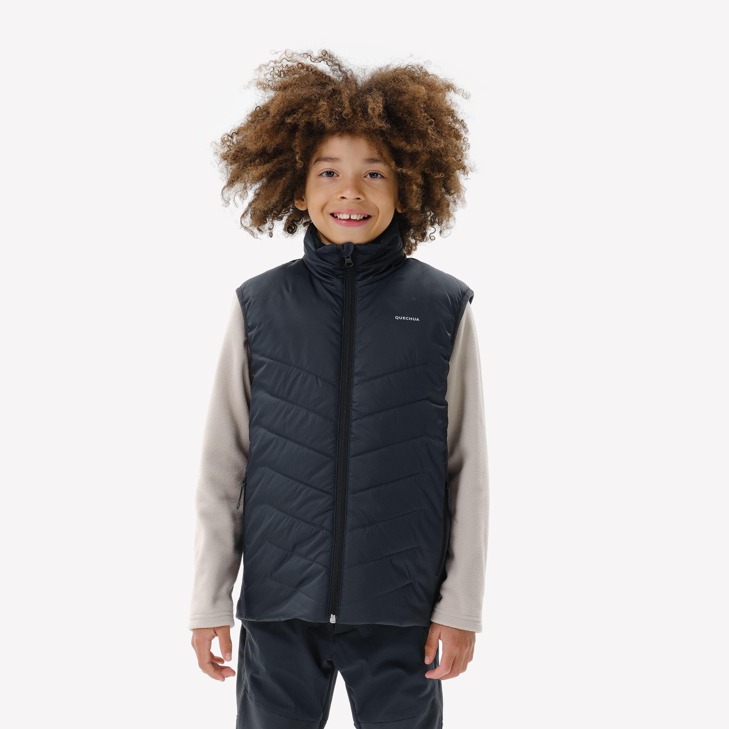 QUECHUA Wattierte Wanderweste Hybridweste Kinder