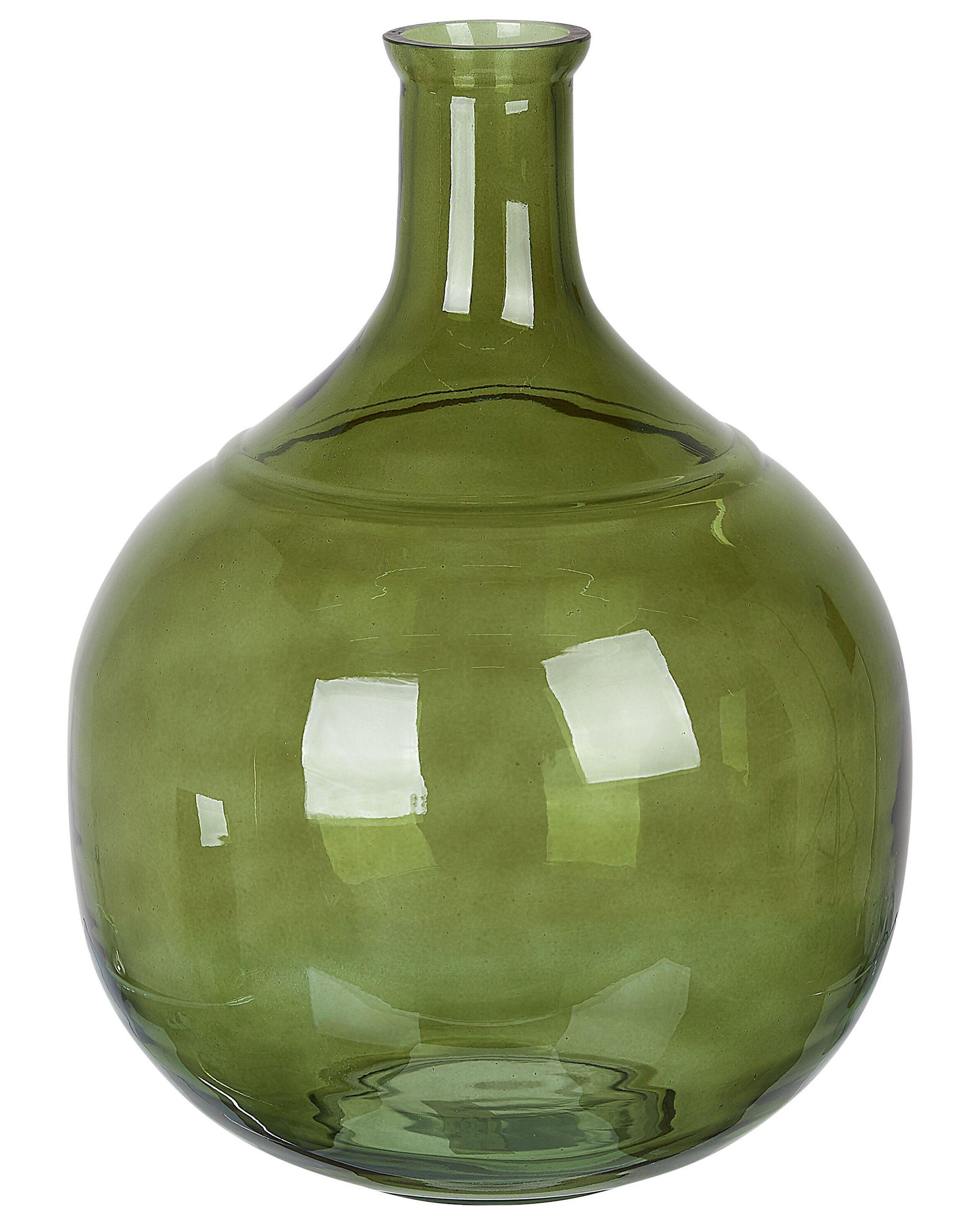 Beliani Blumenvase aus Glas Modern ACHAAR