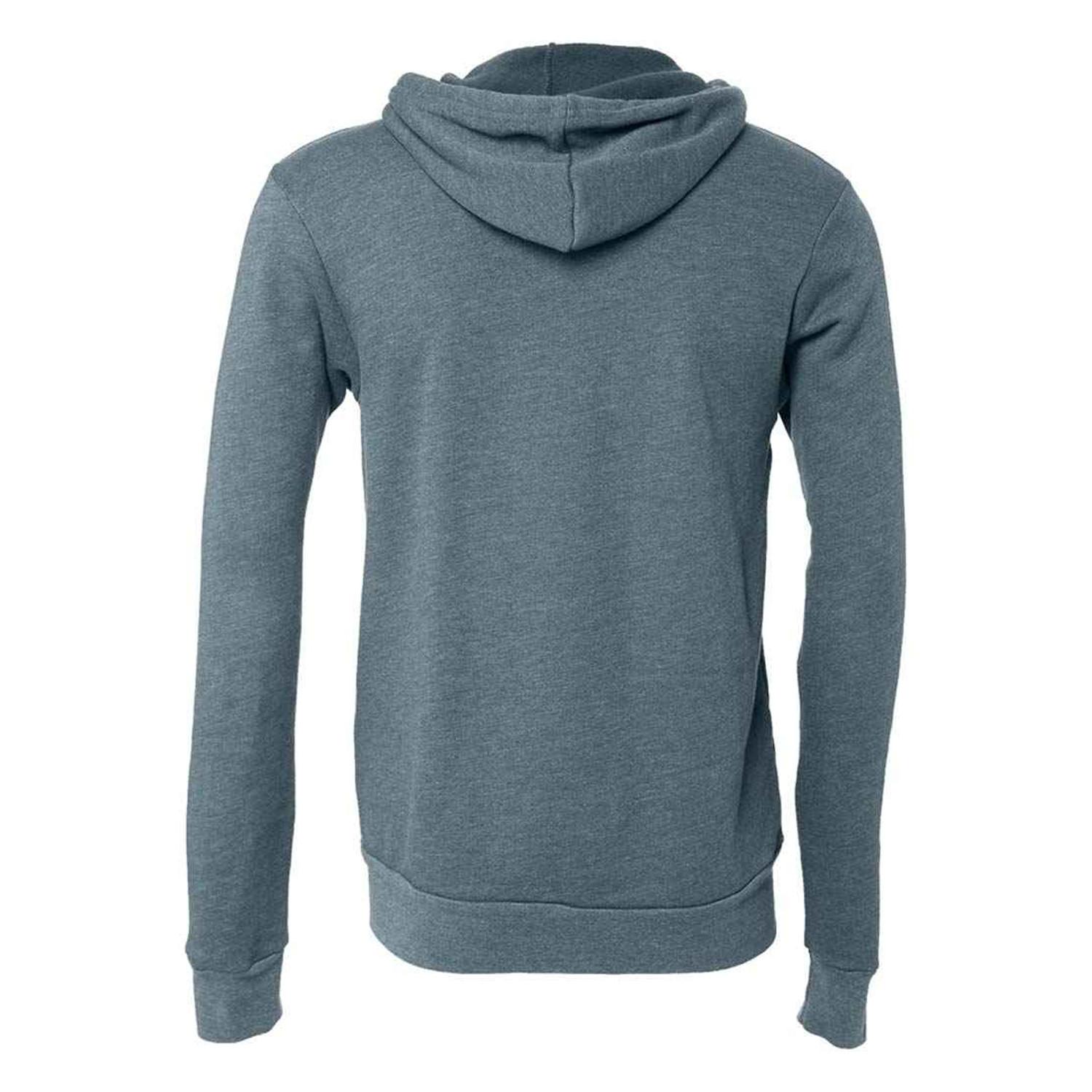 Bella + Canvas Kapuzenpullover, Durchgehender Reißverschluss