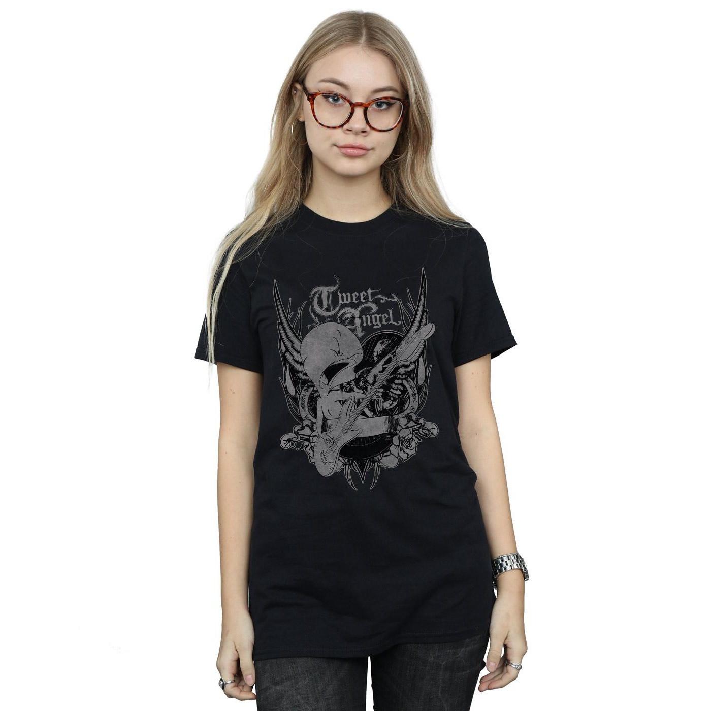LOONEY TUNES Tweety Pie Rock Print T-Shirt