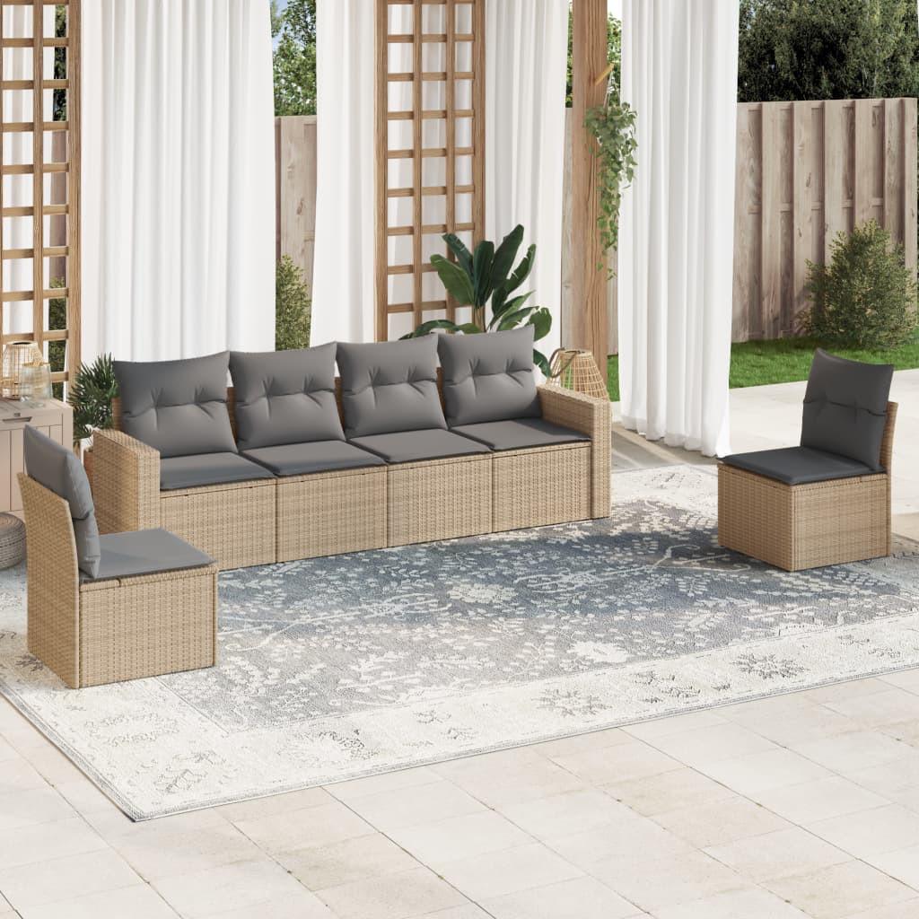 VidaXL Garten sofagarnitur poly-rattan