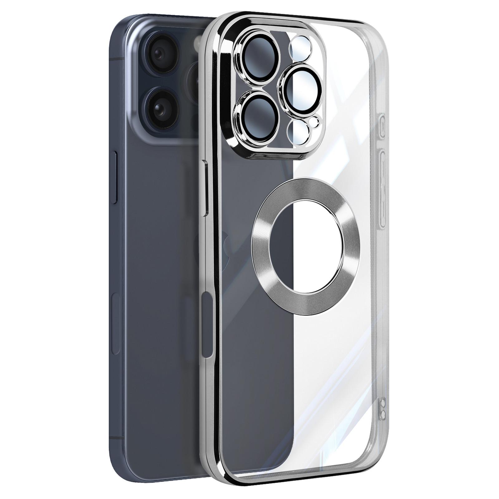 Avizar Glam Hülle iPhone 16 Pro Silber