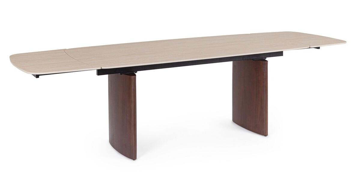 mutoni Ausziehtisch Mailis Nuss-Trav 180-260x90