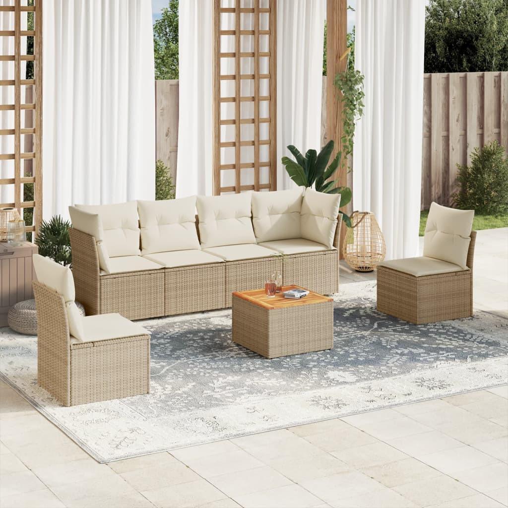 VidaXL Garten sofagarnitur poly-rattan