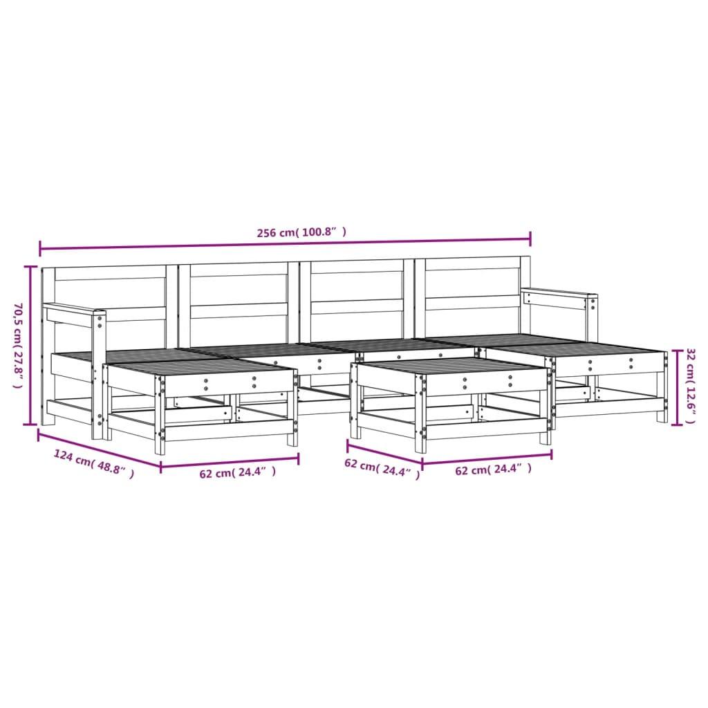 VidaXL Garten lounge set kiefernholz