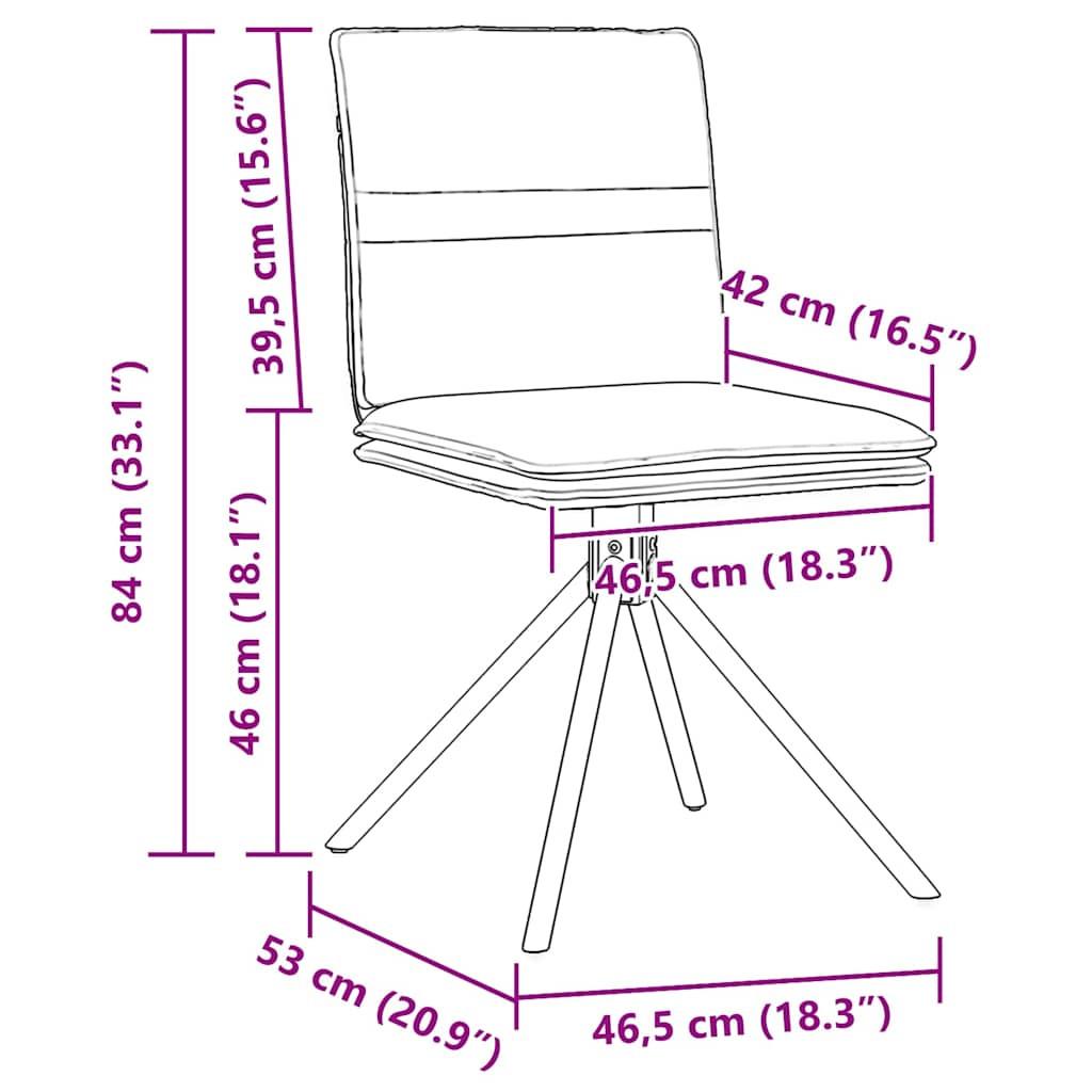 VidaXL Esszimmerstuhl kunstleder