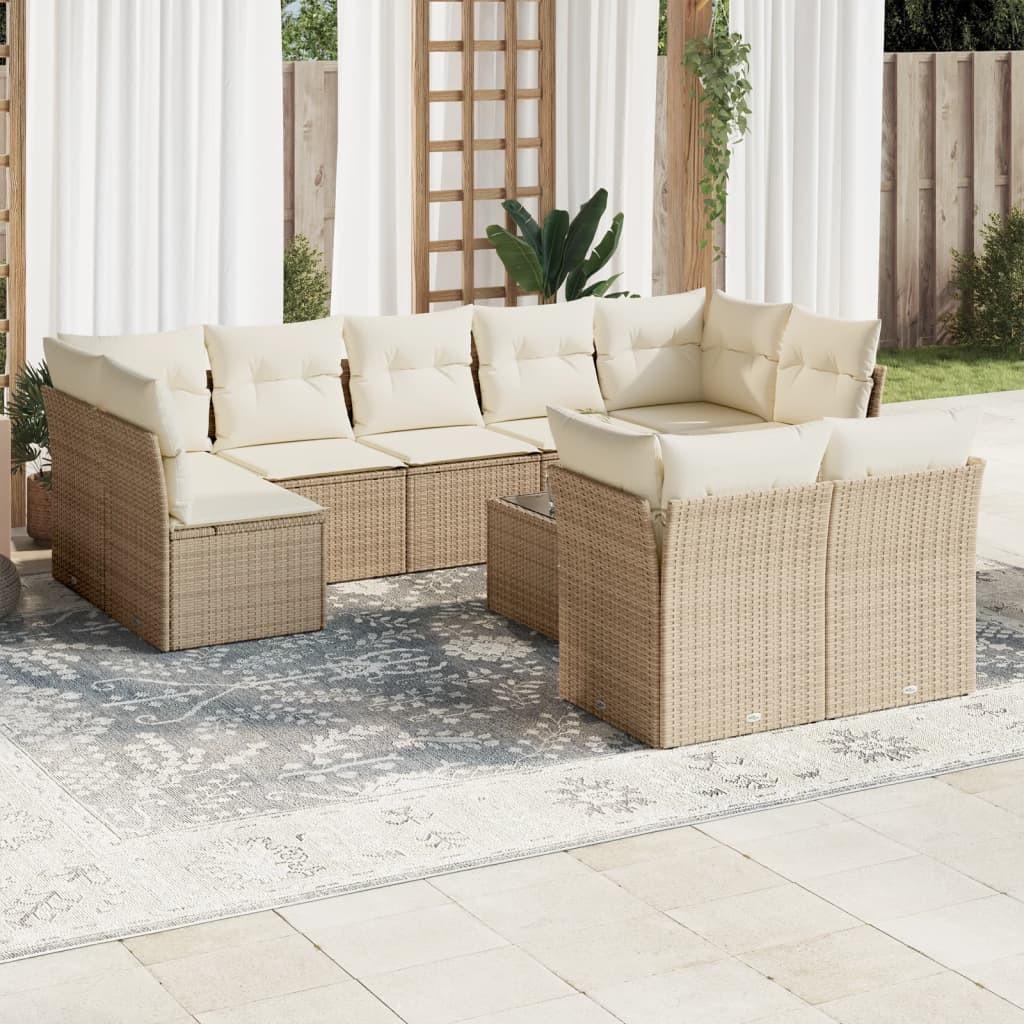 VidaXL Garten sofagarnitur poly-rattan