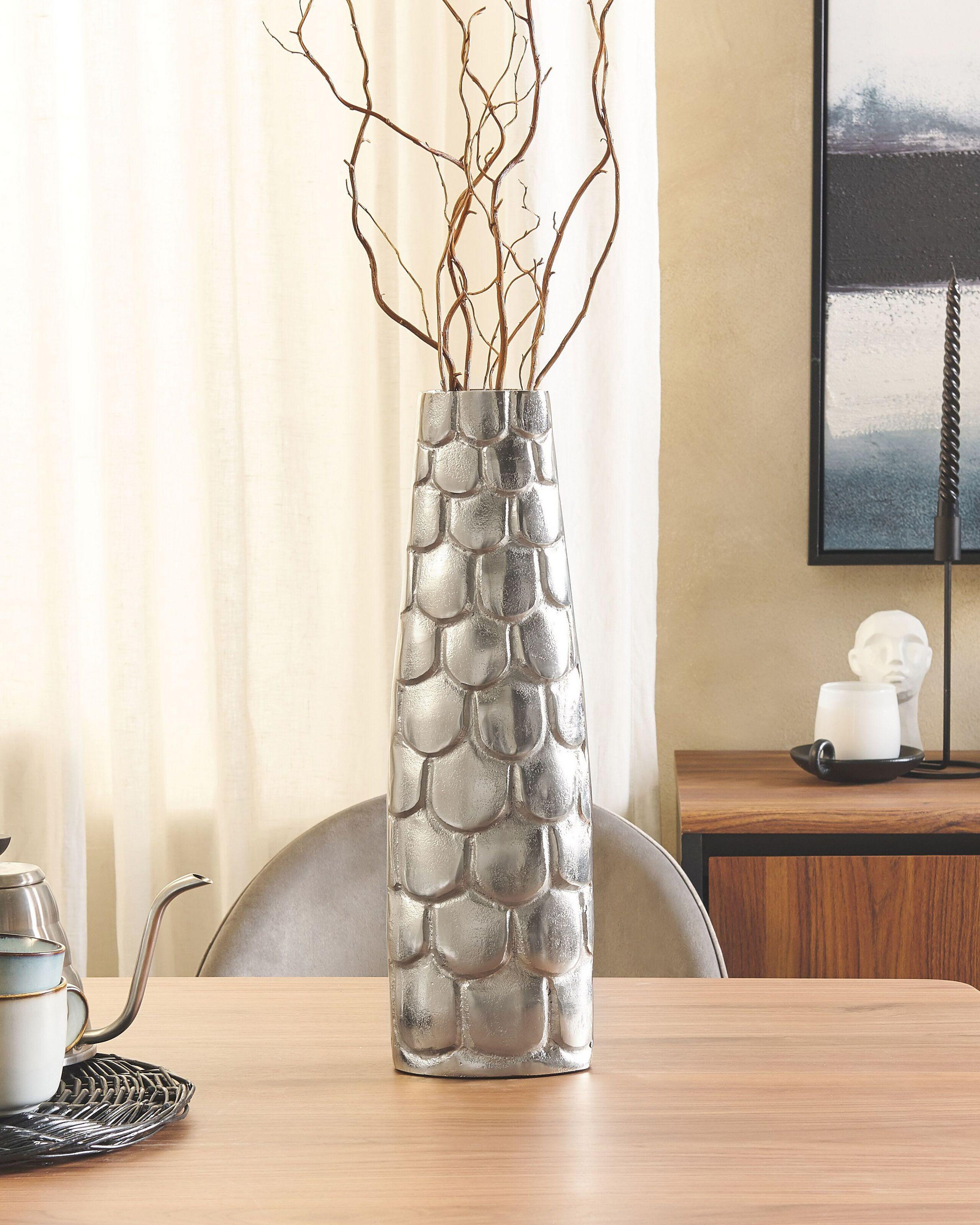 Beliani Blumenvase aus Aluminium Glamourös SUKHOTHAI
