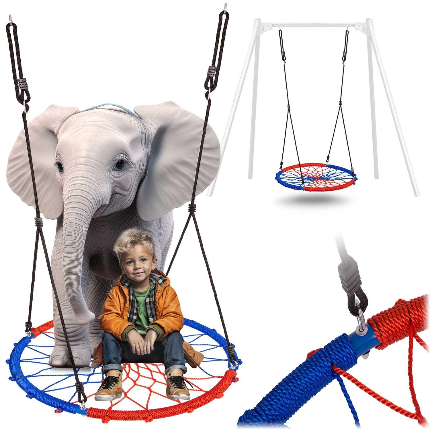 B2X Bocianrede Schaukel SWINGO 95 cm Blau/Rot