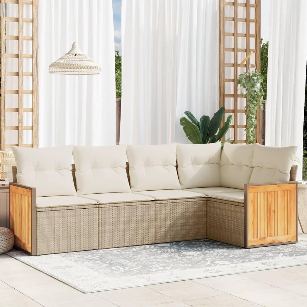 VidaXL Garten sofagarnitur poly-rattan