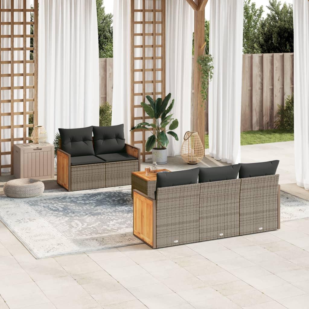 VidaXL Garten sofagarnitur poly-rattan