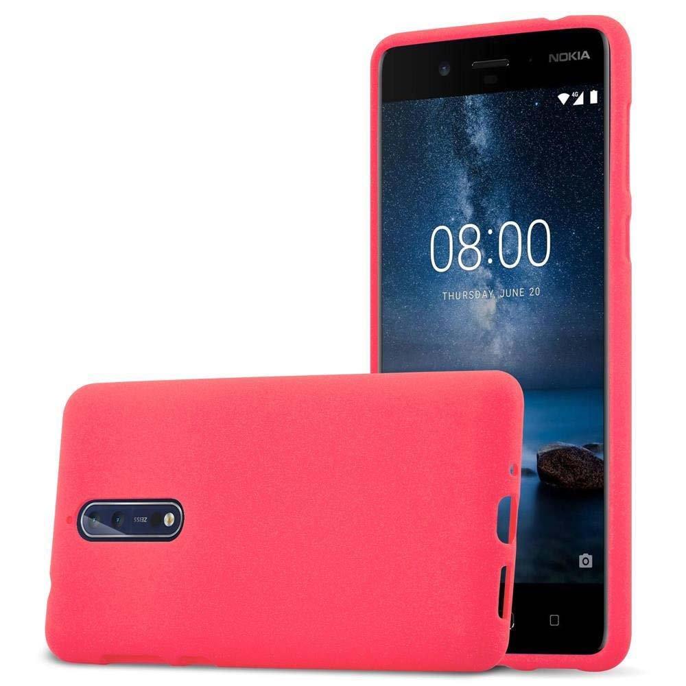 Cadorabo Hülle für Nokia 8 2017 TPU Silikon Frosted