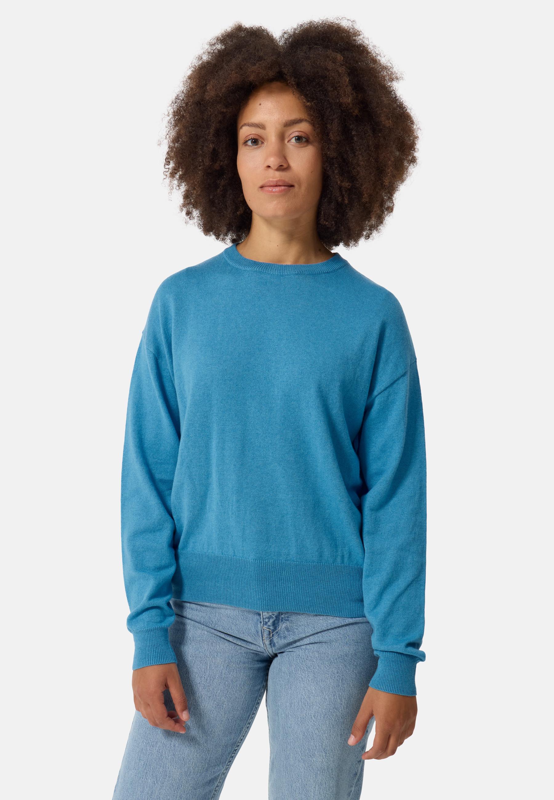 CASH-MERE.CH Wolle Kaschmir Oversize Style Rundhals Pullover