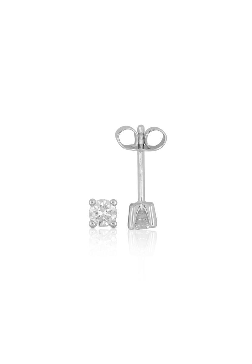 MUAU Schmuck Ohrstecker Diamant 0.50ct. Weissgold 750