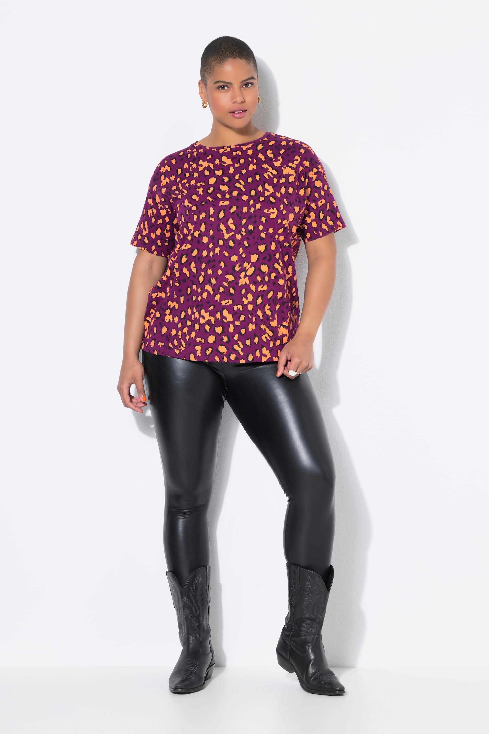 Studio Untold Leopard Print Kurzarm T-Shirt