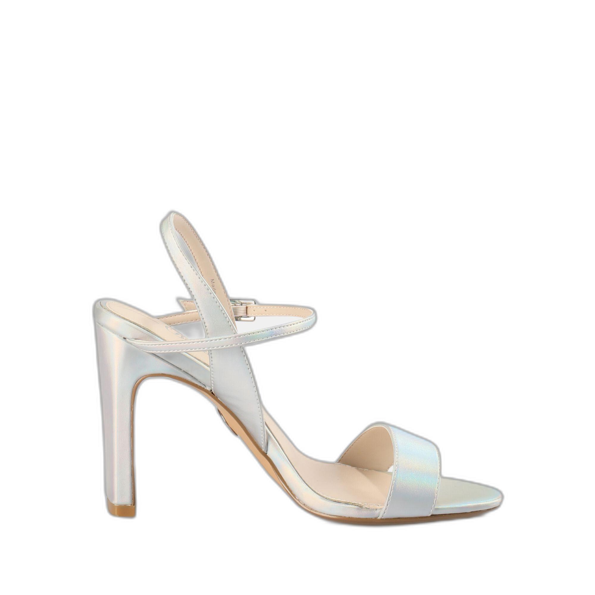 Buffalo sandalen mit veganem nappa-absatz jean neat