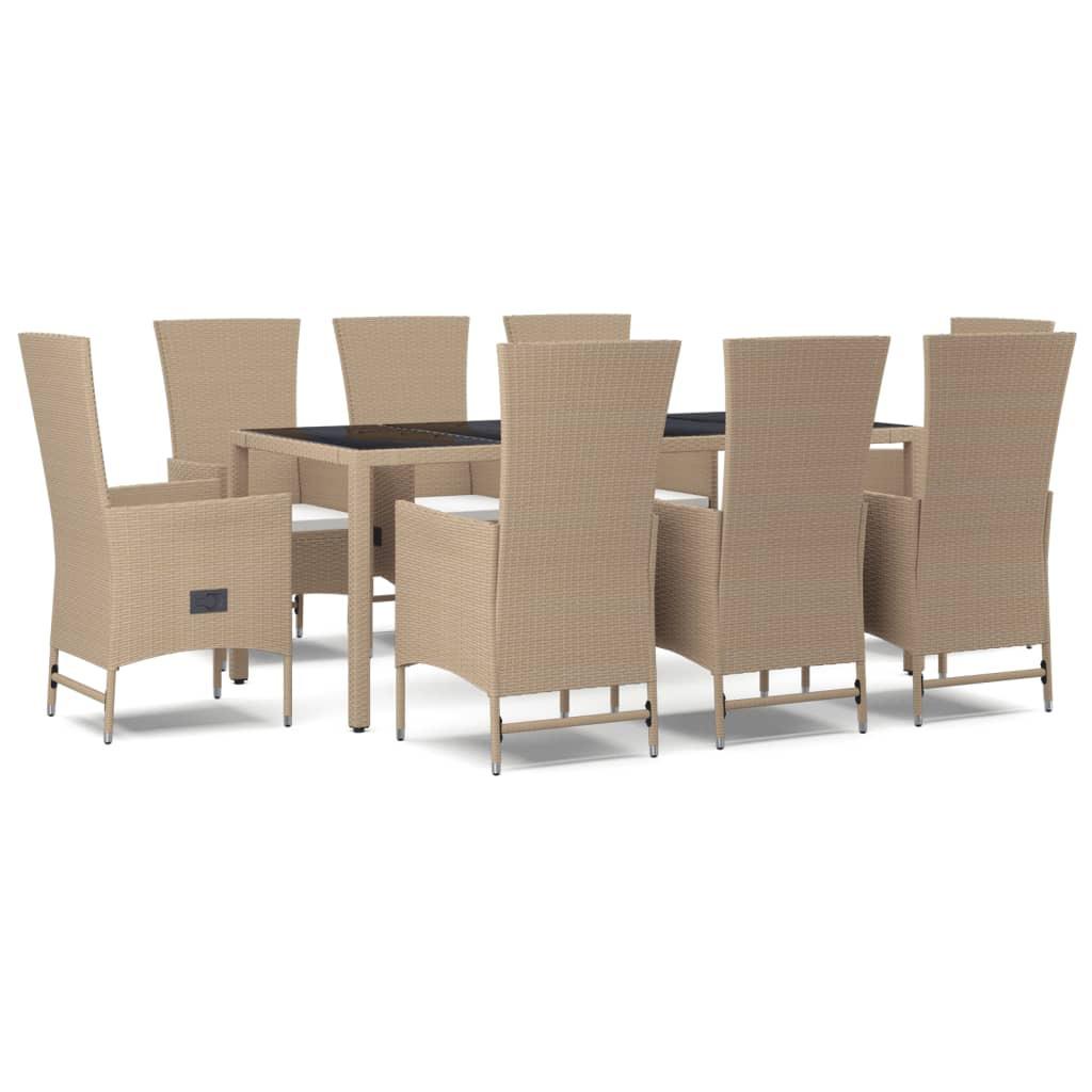 VidaXL Garten essgruppe poly-rattan