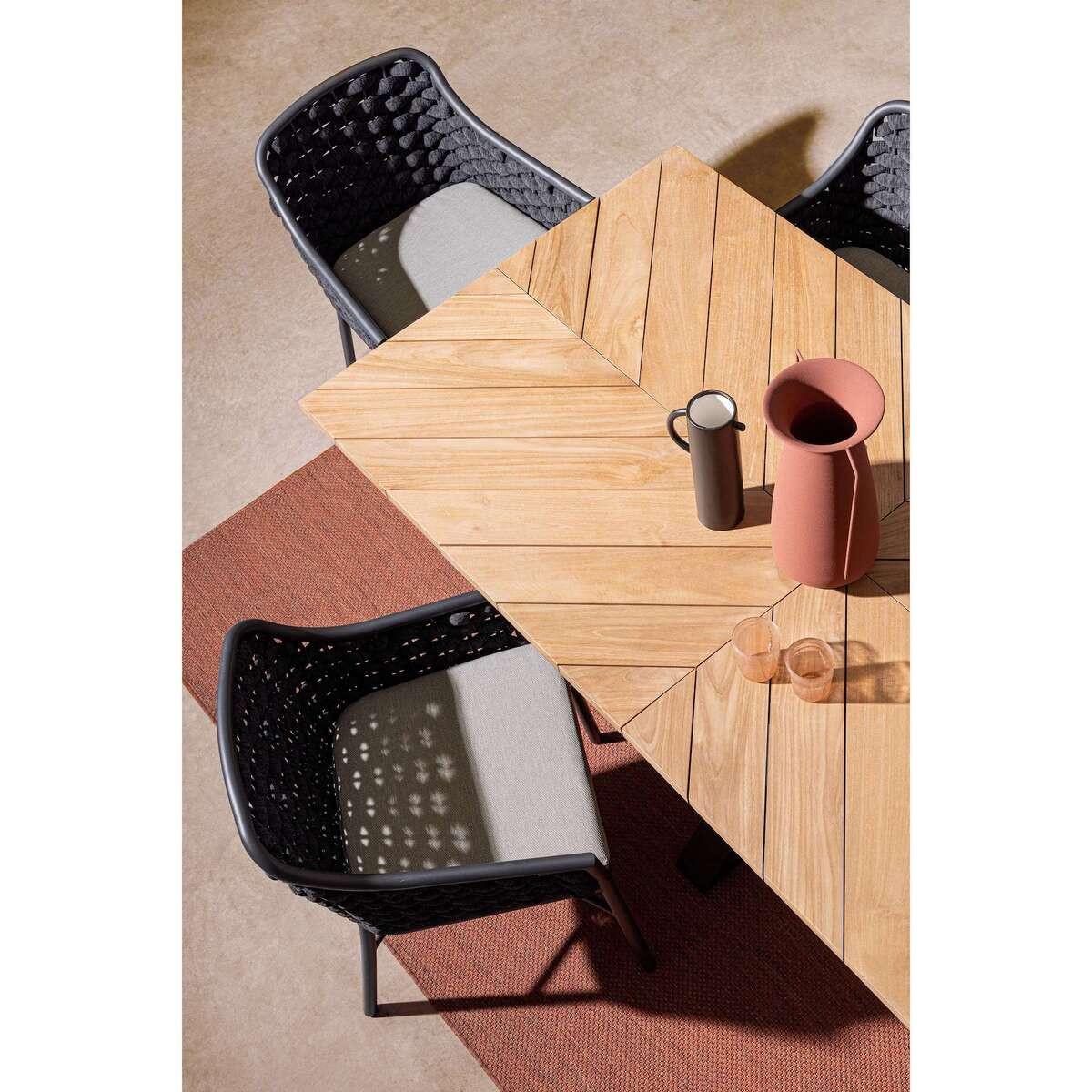 mutoni lifestyle Gartentisch Palmdale Teakholz natur 200x100