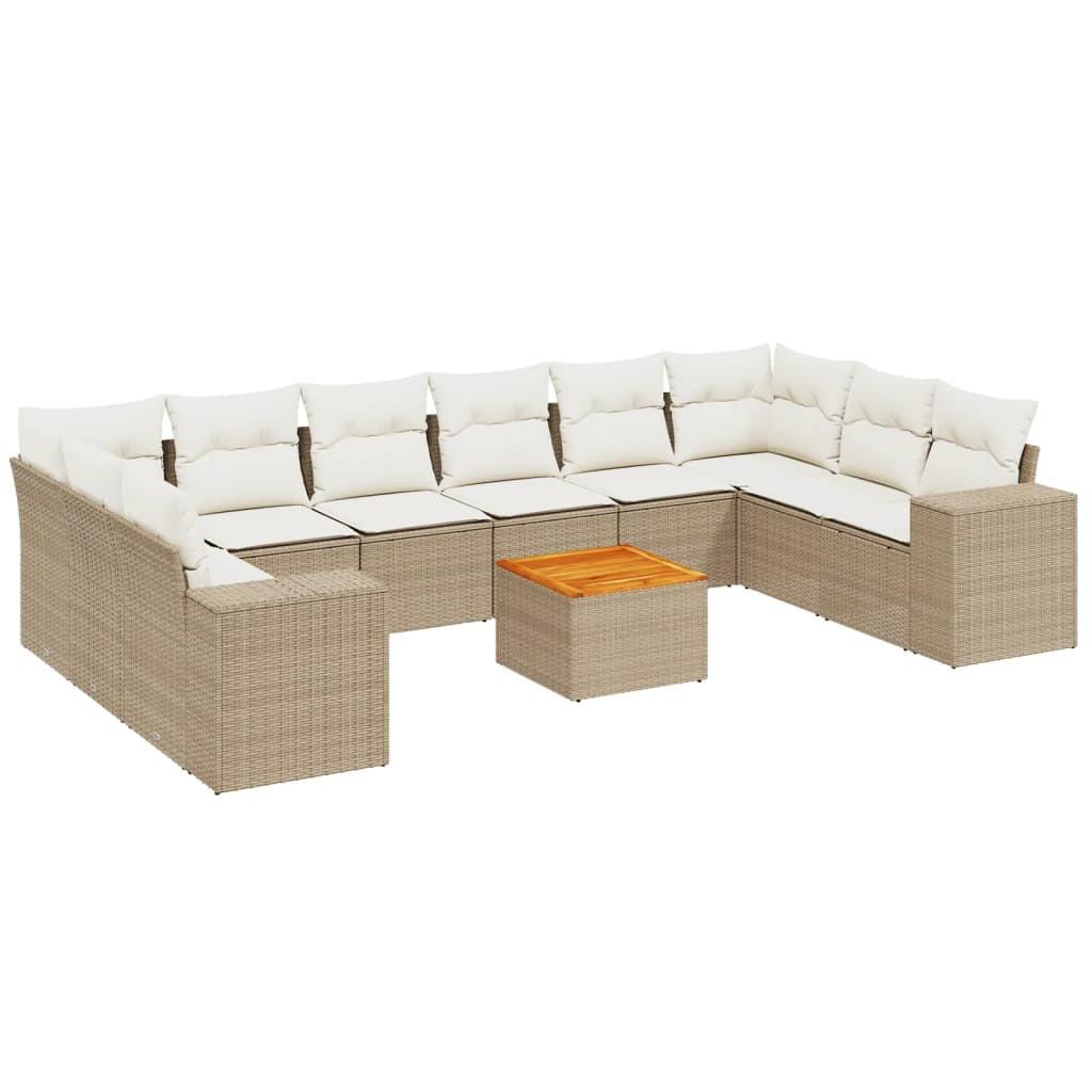 VidaXL Garten sofagarnitur poly-rattan