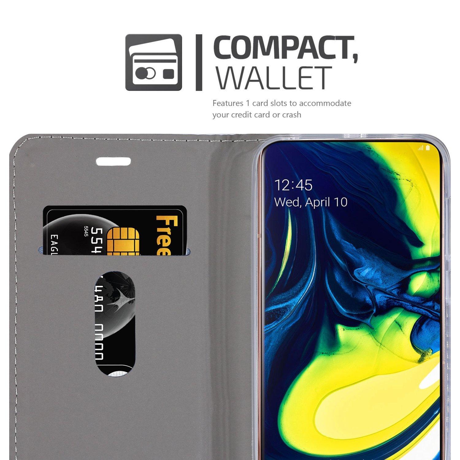 Cadorabo Hülle für Samsung Galaxy A80 / A90 4G Magnetverschluss, Kartenfach