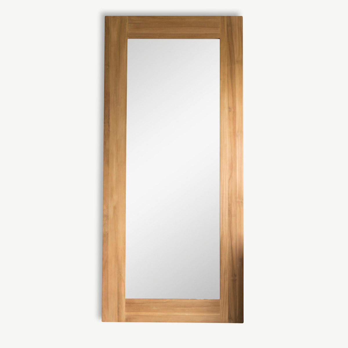 Tikamoon Spiegel aus massivem Teak 200x90 cm Square
