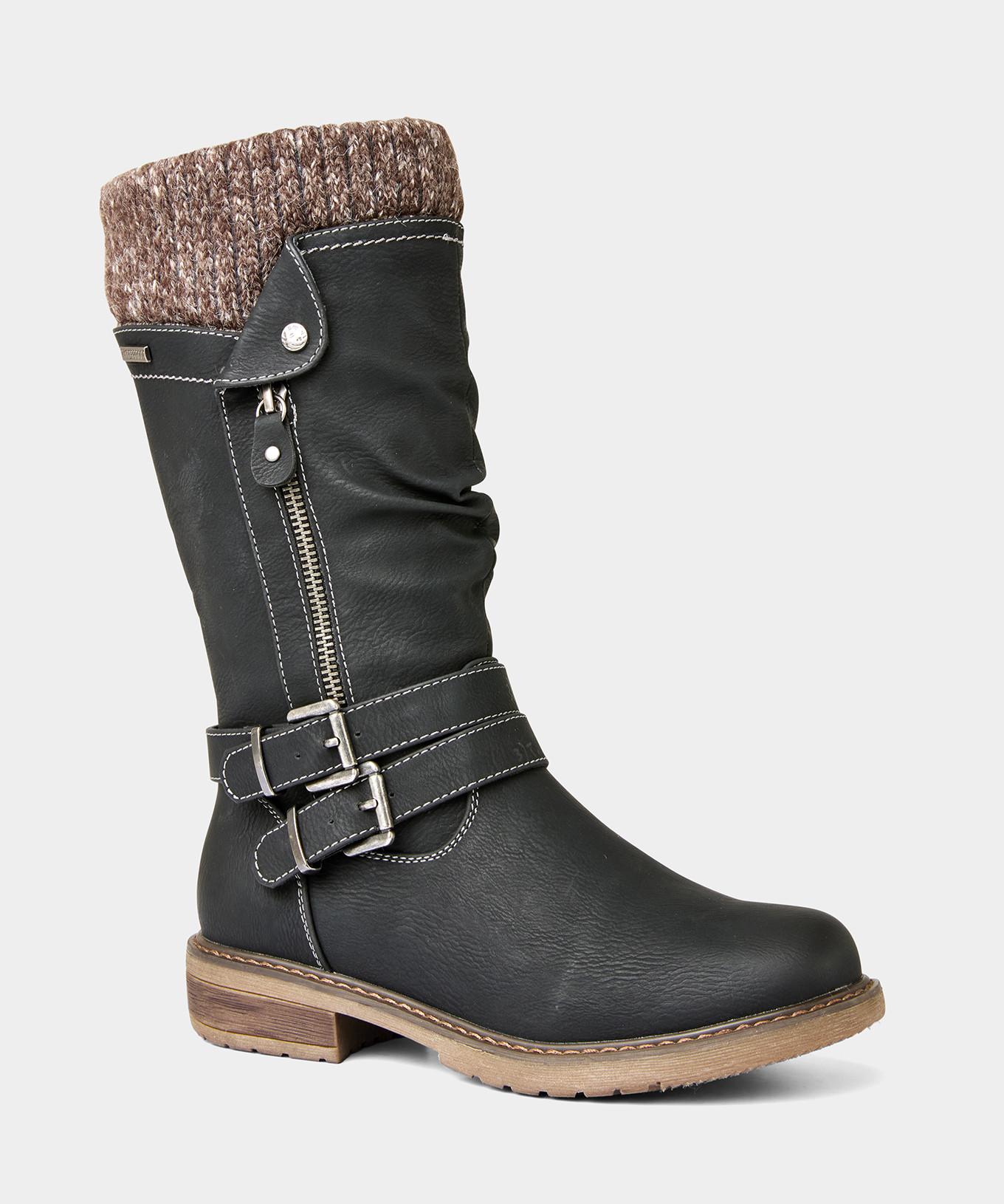 Joe Browns Langee Stiefel mit Riemen und Reißverschluss