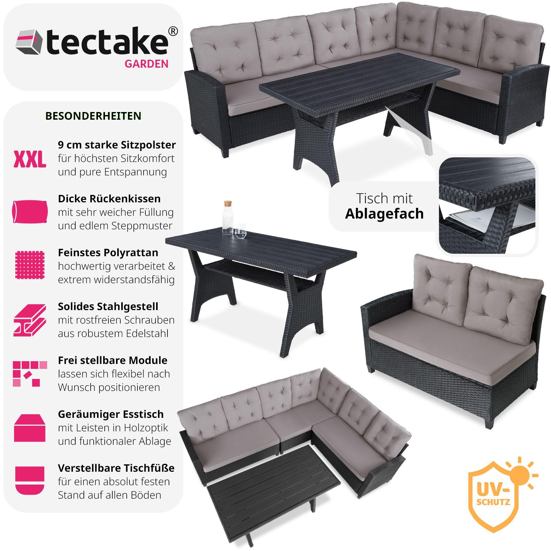 Tectake Rattan Lounge Catania