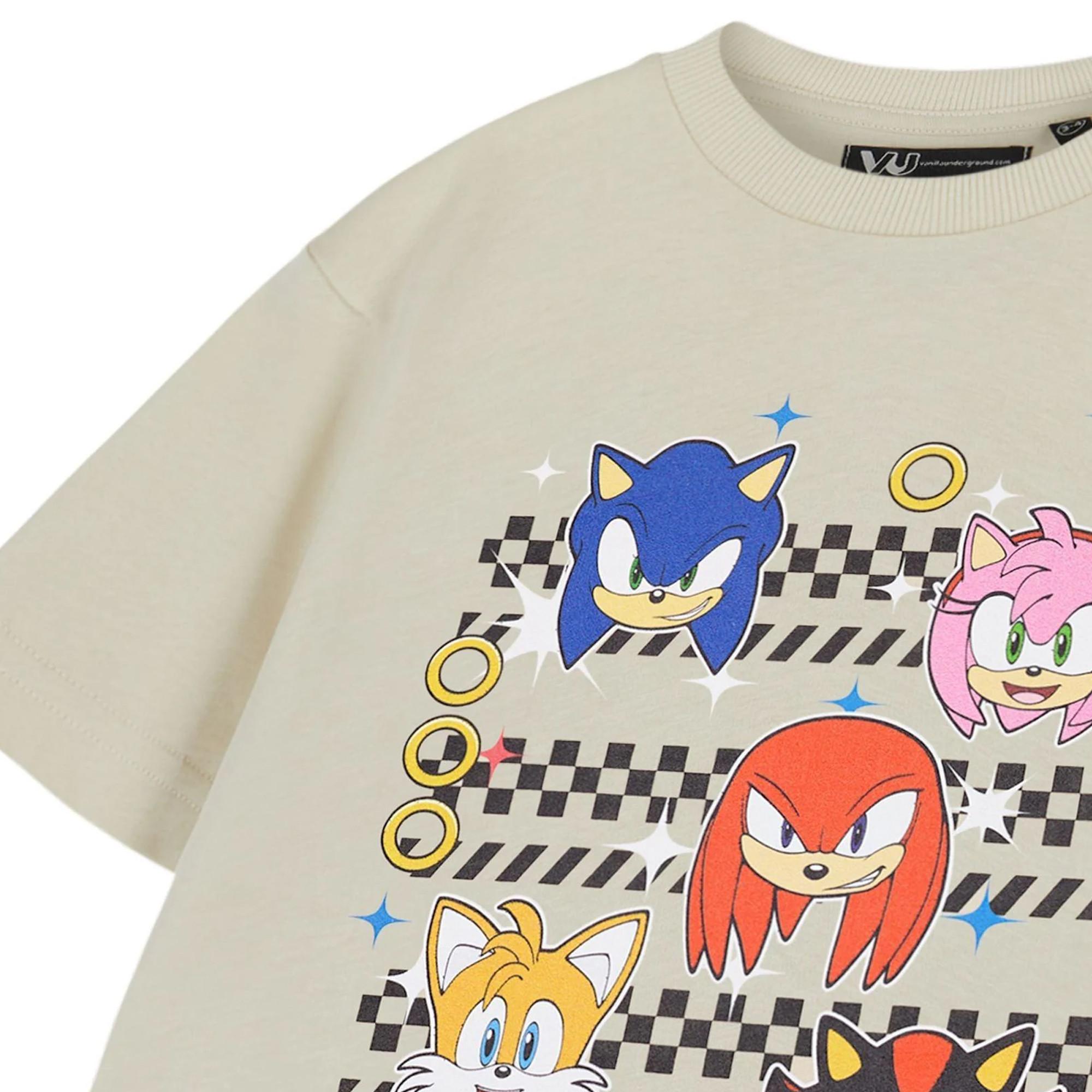 Sonic The Hedgehog Group Faces TShirt  kurzärmlig