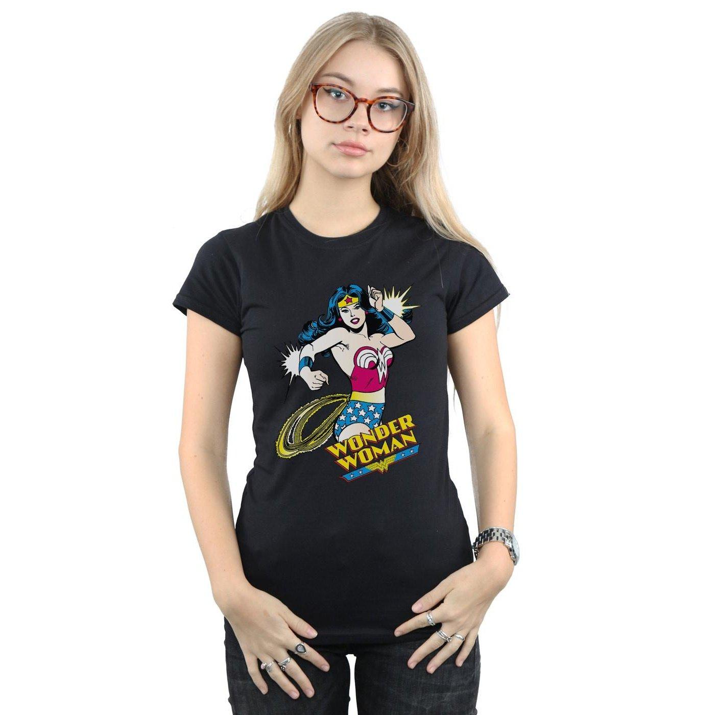 Wonder Woman Wonder Woman Lasso Logo Print T-Shirt