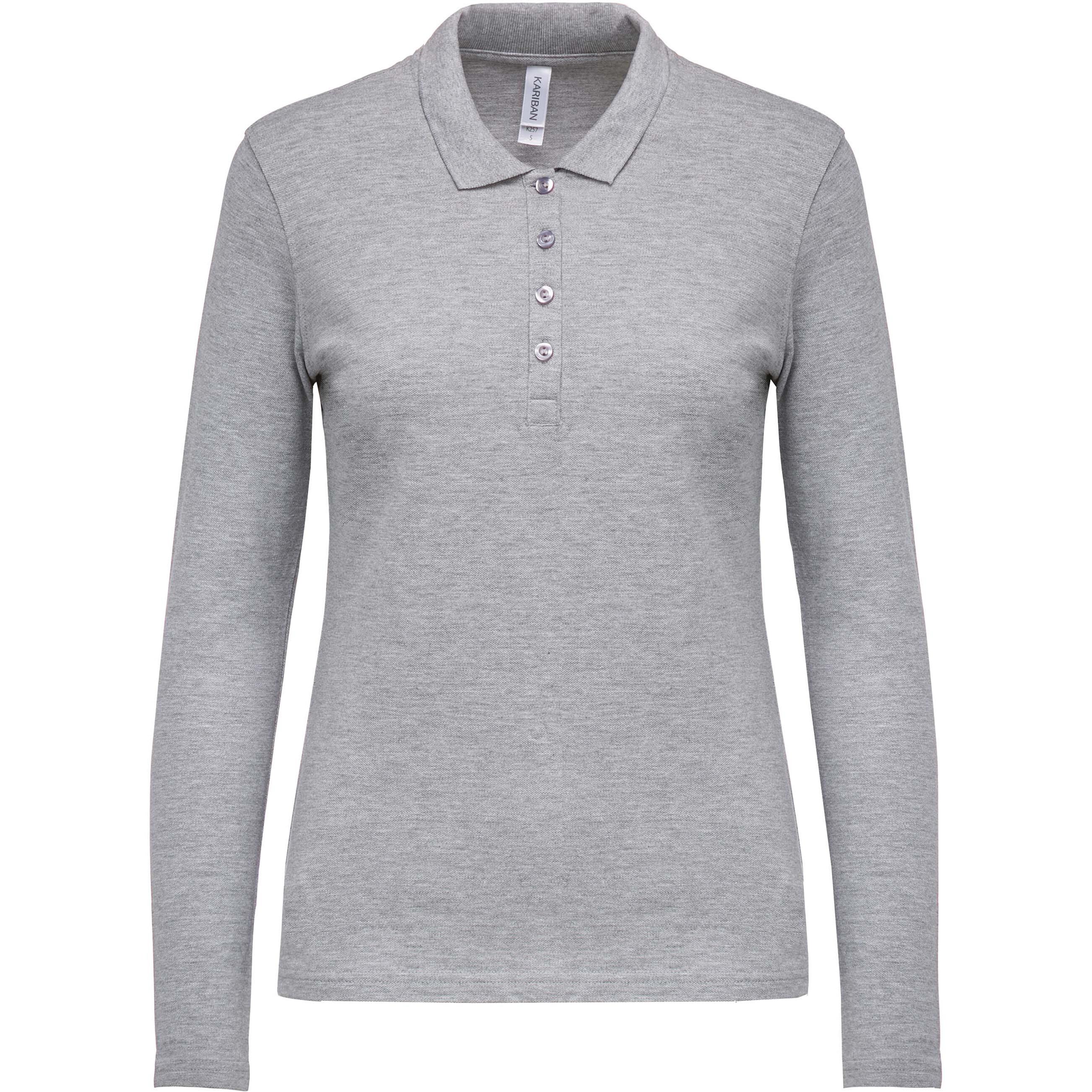 Kariban Damen Langarm Piqué Poloshirt