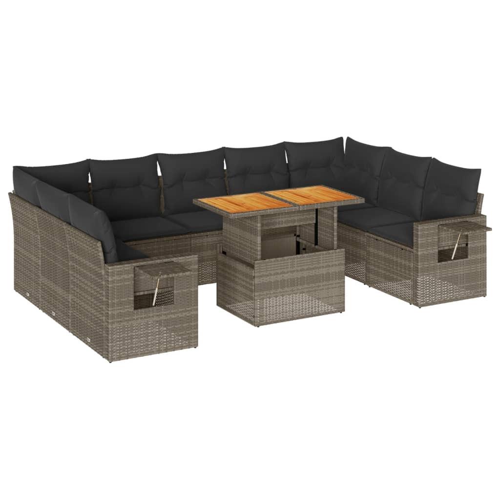 VidaXL Garten sofagarnitur poly-rattan