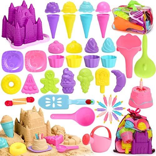 Activity-board 48 Stück Sandspielzeug Set - Sandkasten Spielzeug Strandspielzeug