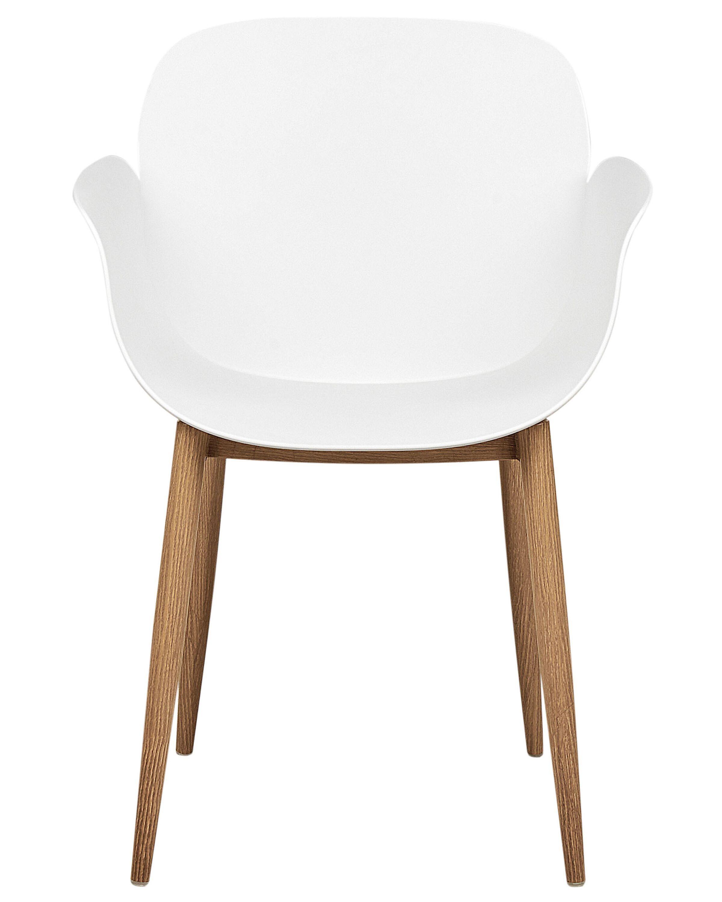 Beliani Esszimmerstuhl 2er Set aus Kunststoff Modern ABILENE