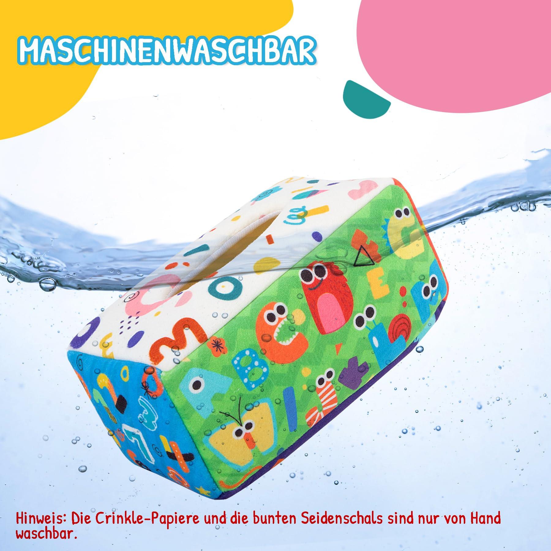 Activity-board Tissue Box Spielzeug ,Kontrast Babyspielzeug