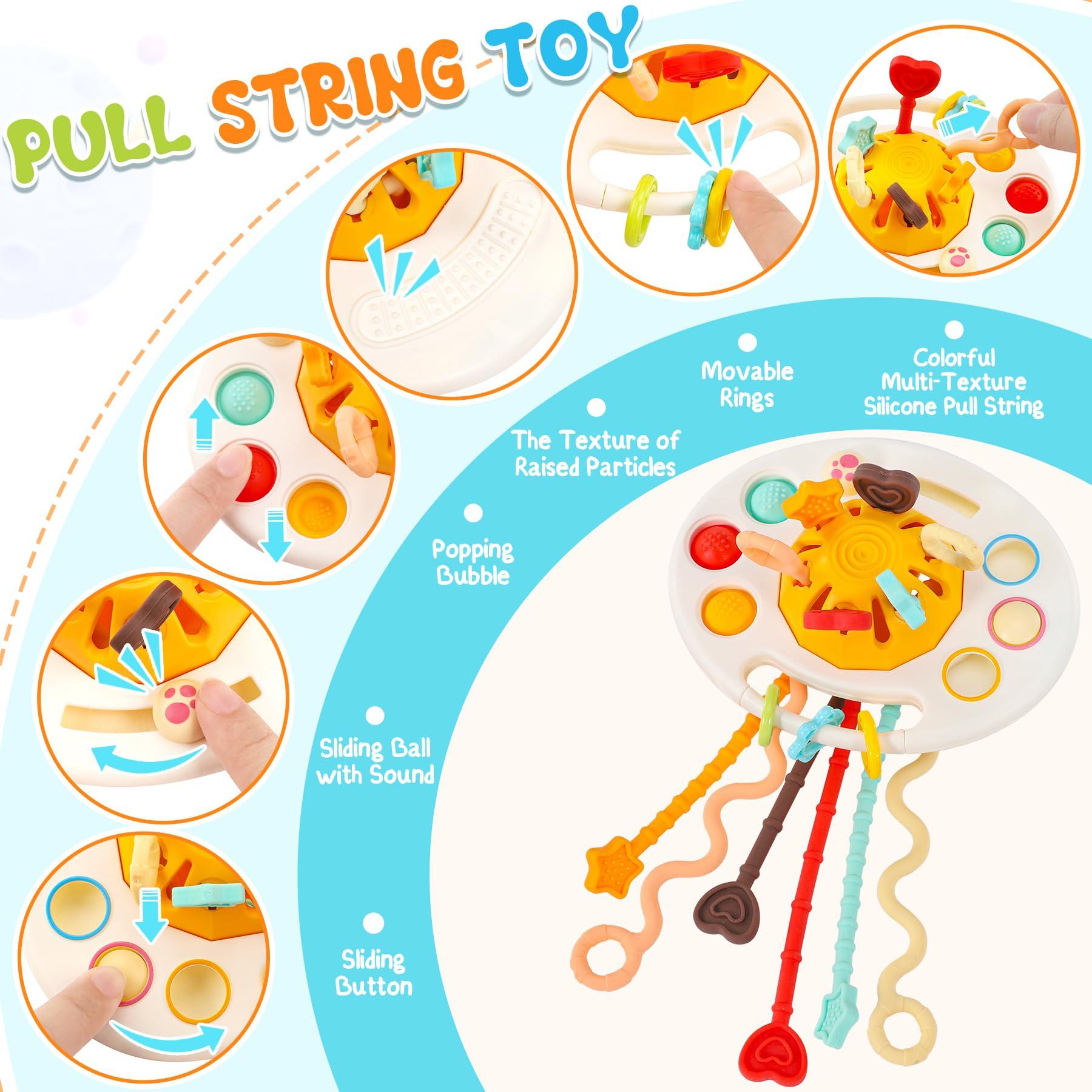 Activity-board Babyspielzeug, 5er Set Babyspielzeug, Babyspielzeug Motorikspielzeug | Baby Türbox | Baby Stapelturm | Greifball für Babys