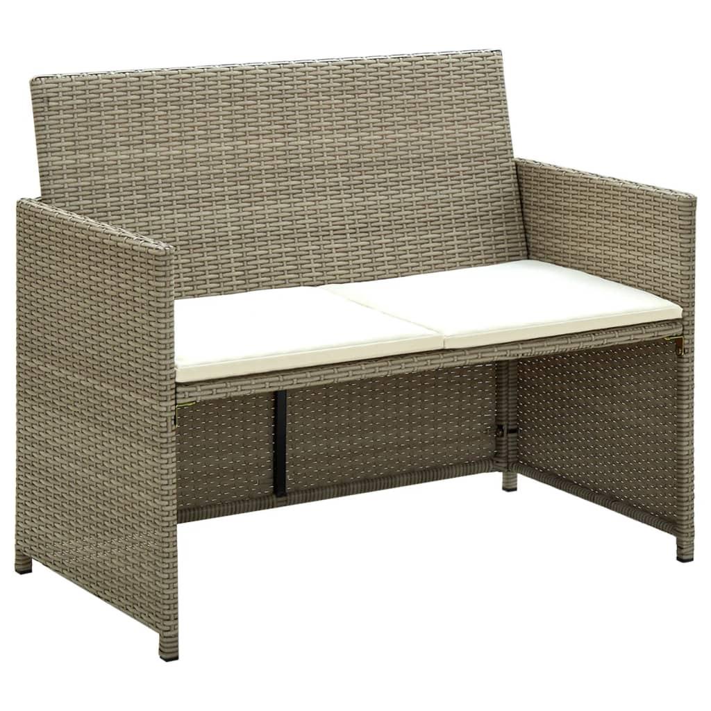 VidaXL Sofa poly-rattan