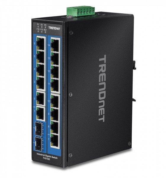TRENDNET Industrie Switch 16Port Gbit DIN-Rail (16 Ports)